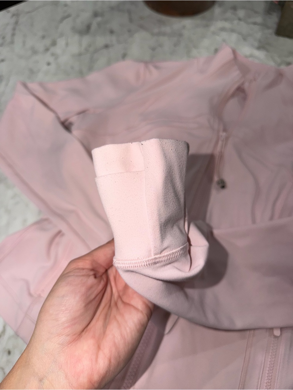 Lululemon Define Cropped Jacket, size 6! Pink, Strawberry Milkshake! - Picture 6 of 9